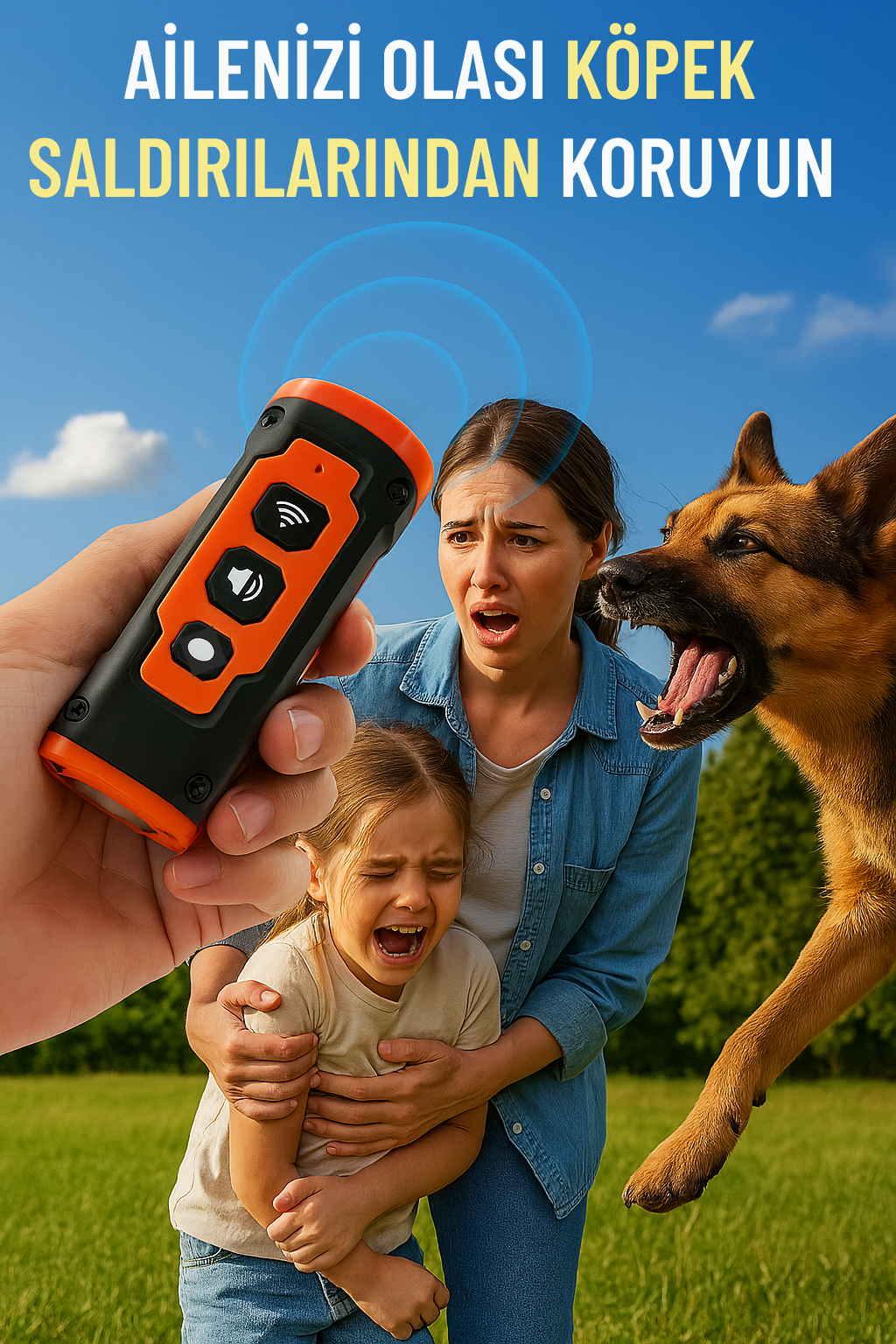 Ultrasonik Köpek Kovucu ve Eğitici Cihaz