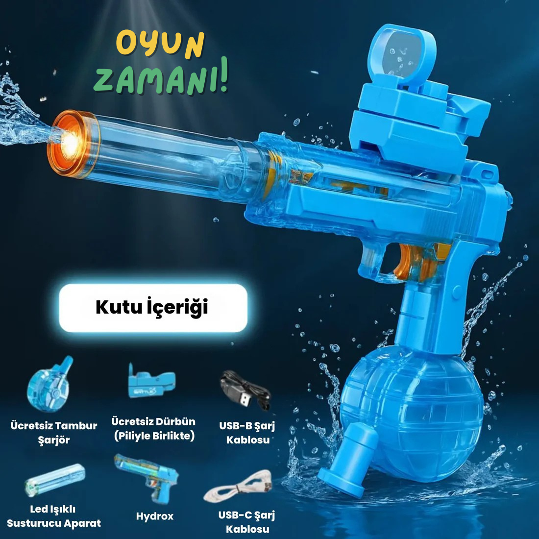Şarjlı Otomatik Su Tabancası